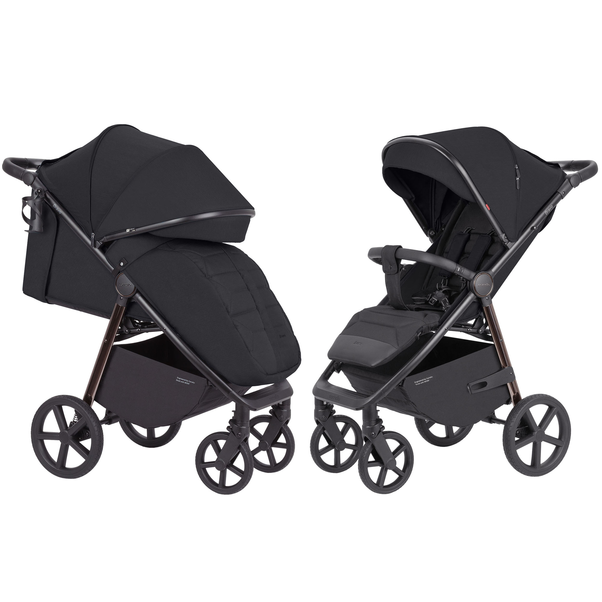 Прогулянкова коляска CARRELLO Bravo CRL-5515 Jet Black  NF