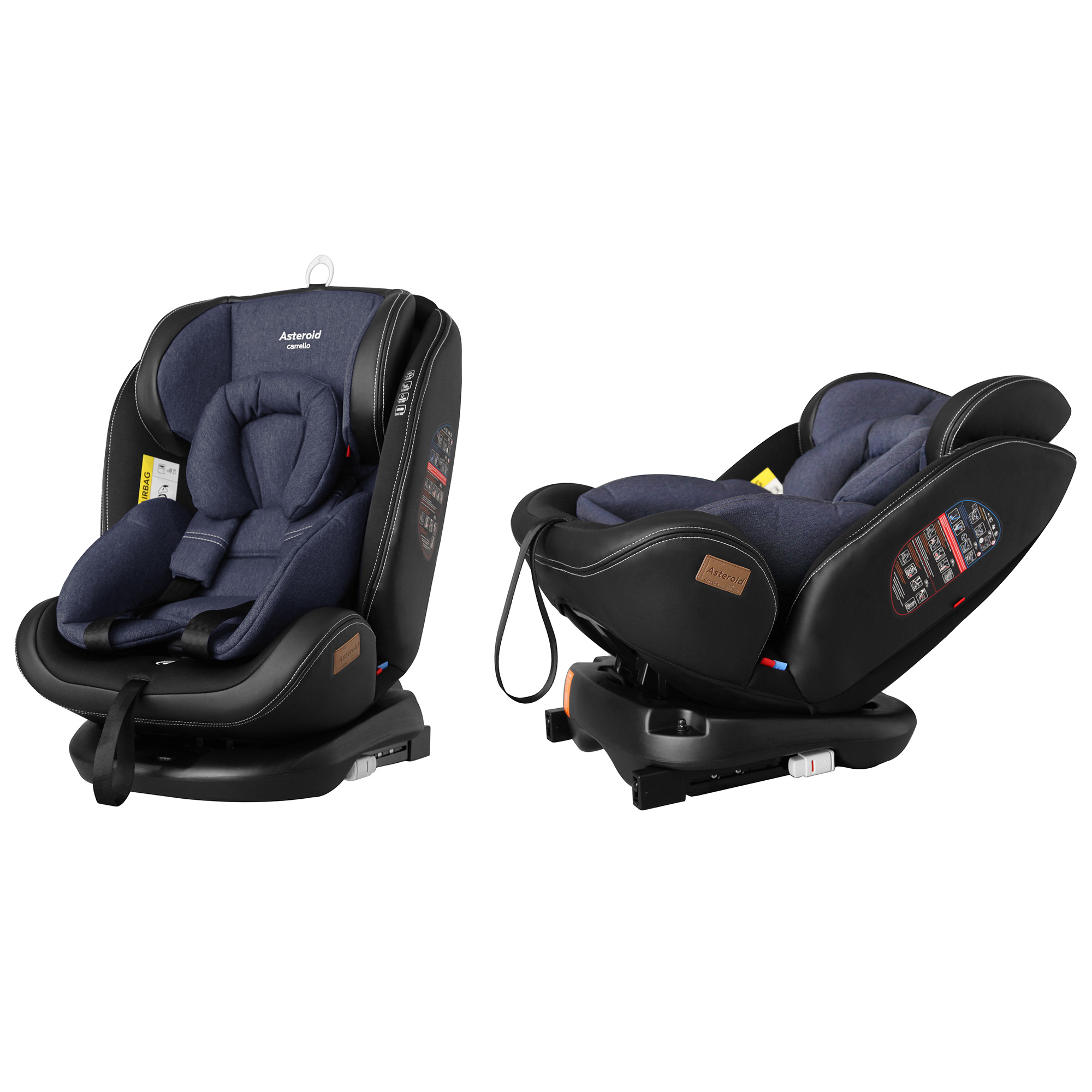Автокрісло CARRELLO Asteroid CRL-12801 Denim Blue 0+1+2+3 ISOFIX з поворотом Denim Blue (Каррелло Астероід)
