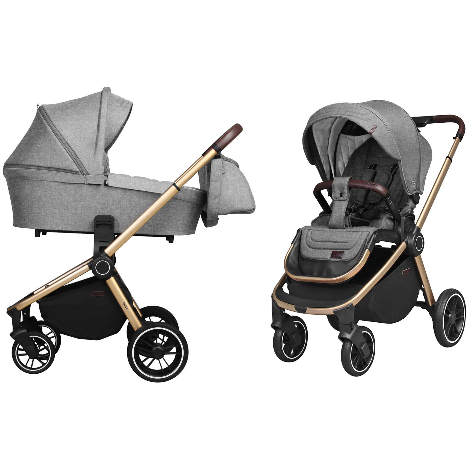 Коляска універсальна  CARRELLO Epica CRL-8510/1 (2в1) Silver Grey (Каррелло Епіка)