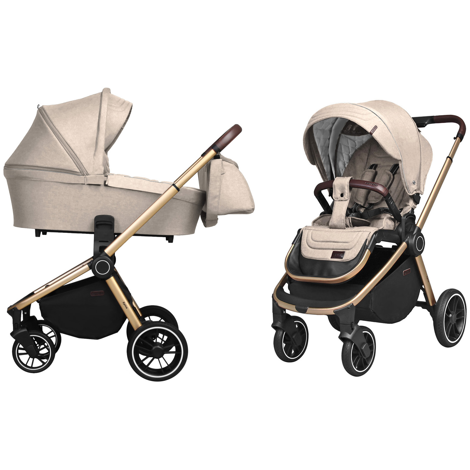 Коляска універсальна  CARRELLO Epica CRL-8510/1 (2в1) Almond Beige (Каррелло Епіка)