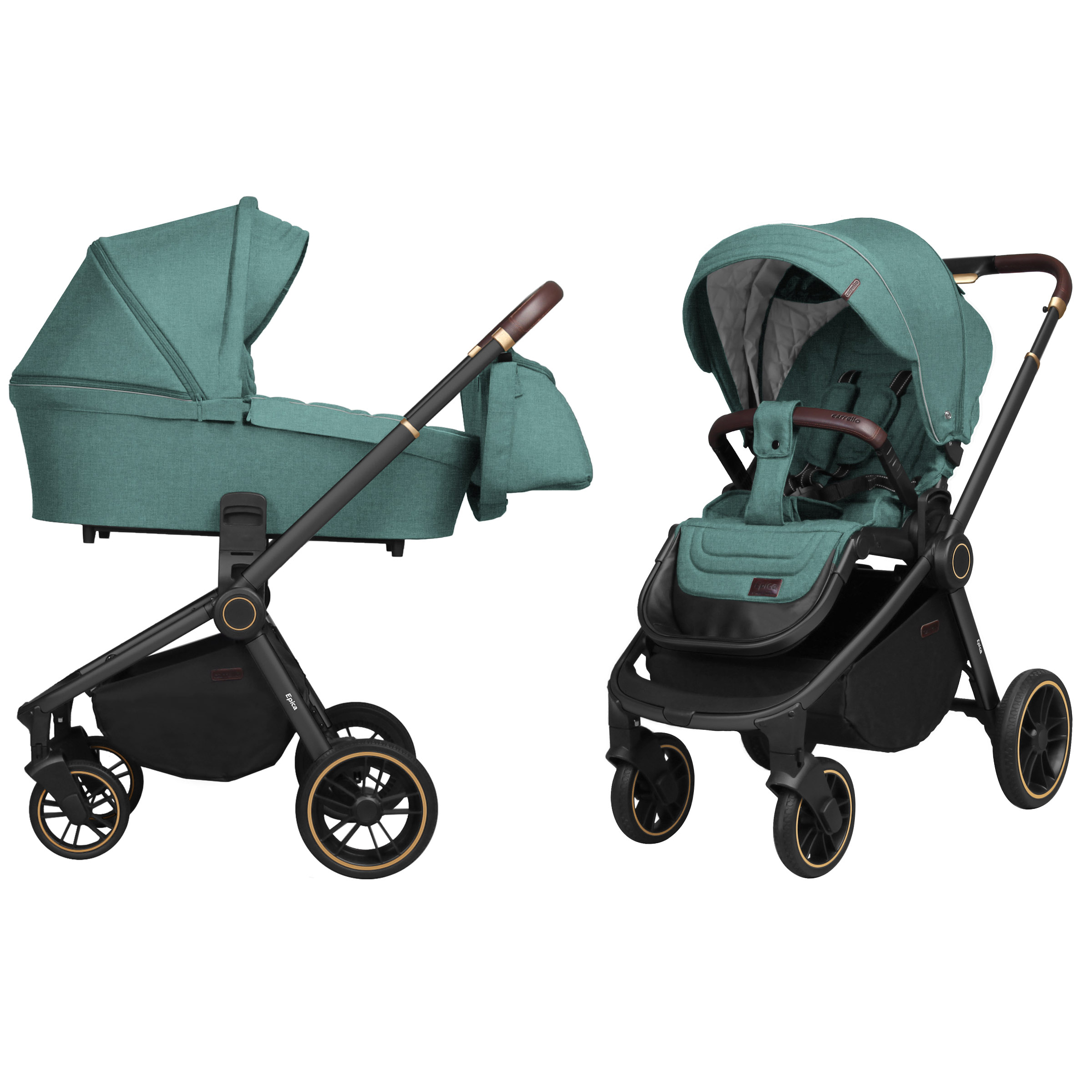 Коляска універсальна  CARRELLO Epica CRL-8510 (2в1) Tea Green (Каррелло Епіка)