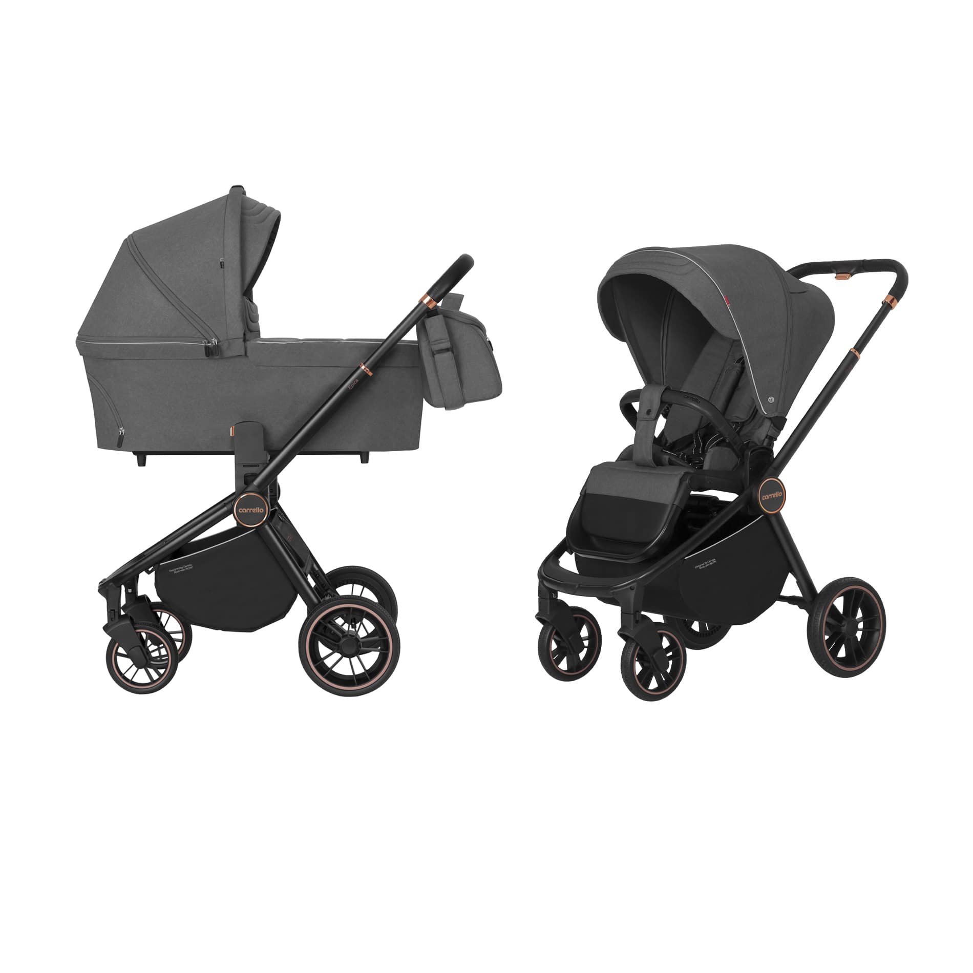 Коляска універсальна  CARRELLO Epica CRL-8510 (2в1) Iron Grey (Каррелло Епіка)