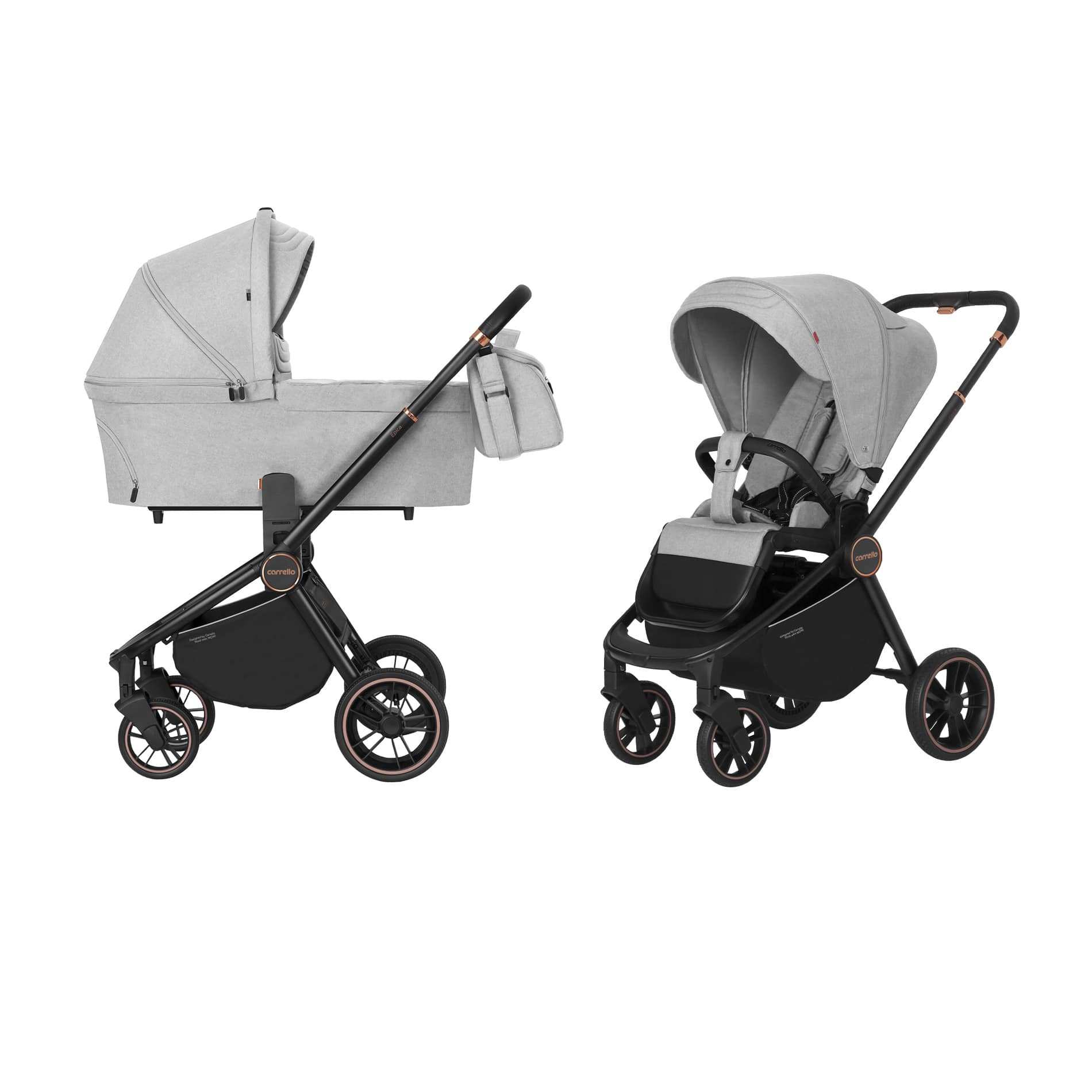 Коляска універсальна  CARRELLO Epica CRL-8510 (2в1) Silver Grey (Каррелло Епіка)