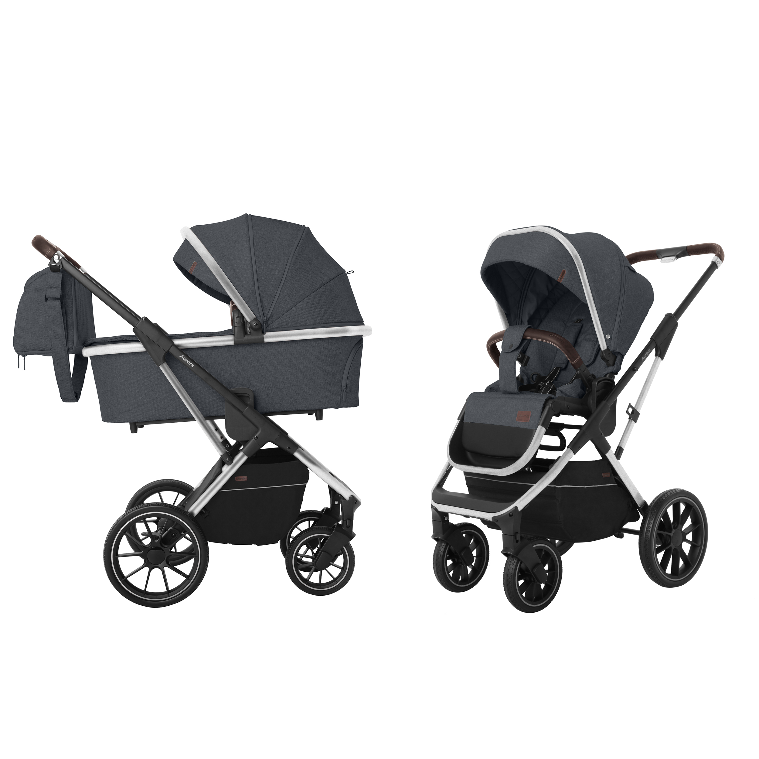 Коляска універсальна CARRELLO Aurora CRL-6505 (2in1)  Iron Grey (Каррелло Аврора)