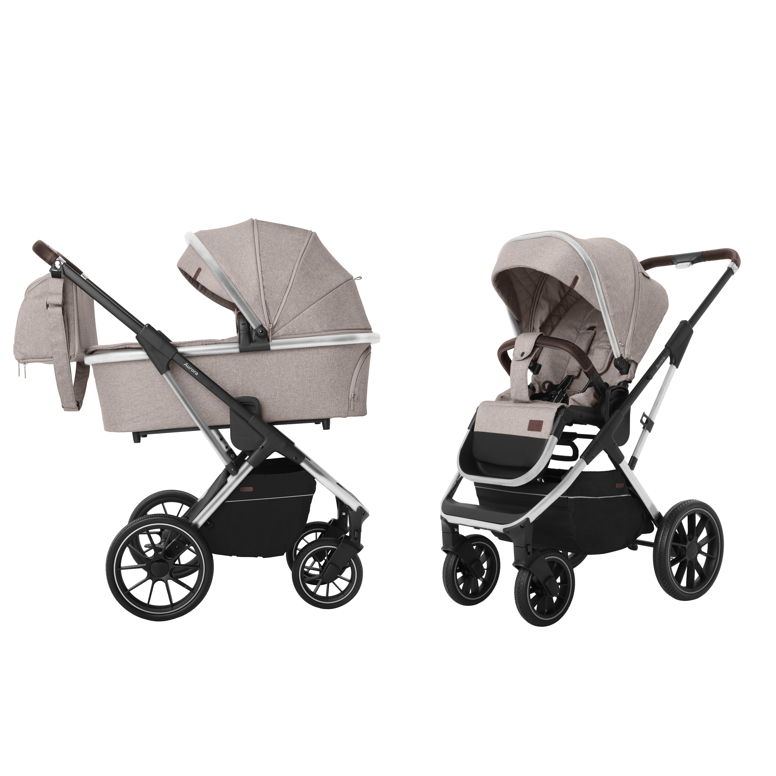 Коляска універсальна CARRELLO Aurora CRL-6505 (2in1) Almond Beige (Каррелло Аврора)