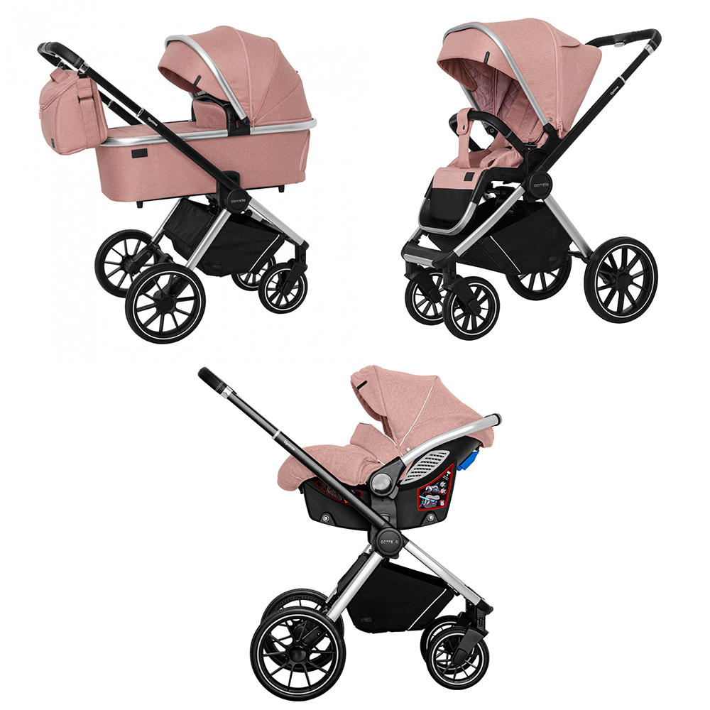 Універсальна коляска CARRELLO Optima 3 в 1 CRL-6504 (Каррелло Оптіма) Hot Pink 
