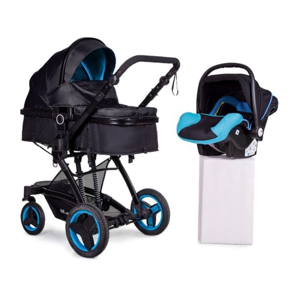 Коляска універсальна 3 в 1 NINOS BONO BLUE BLACK
